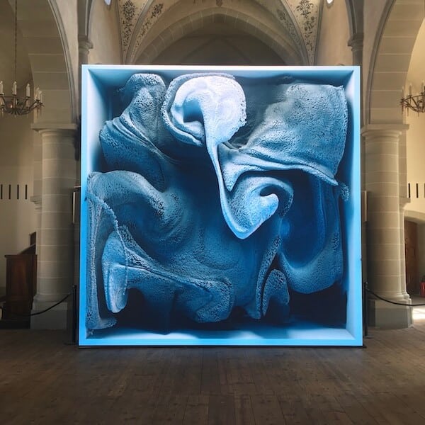 Oeuvre de Rafik Anadol, à Vevey Images (2020)